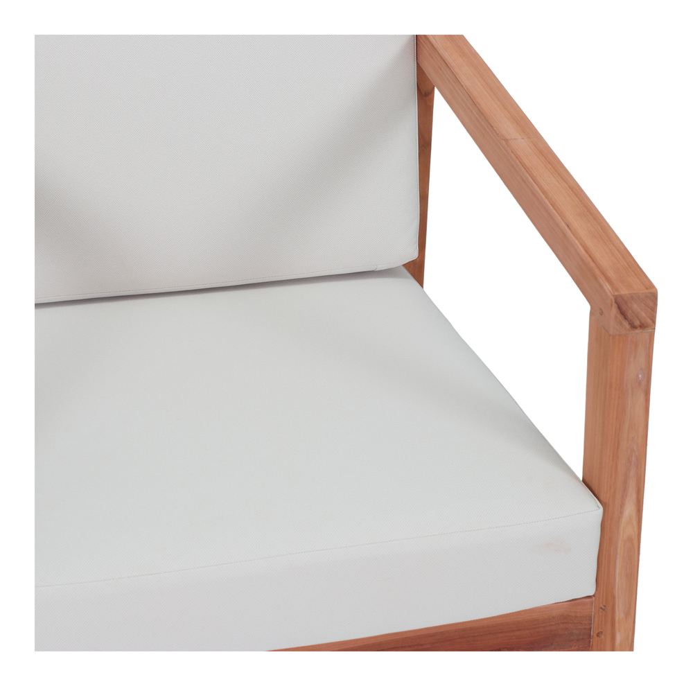 Sillón de teca con cojín Ravi