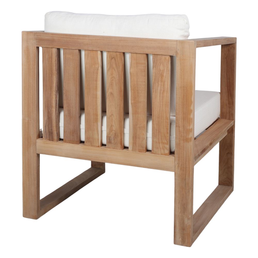 Sillón de teca con cojines Amleto