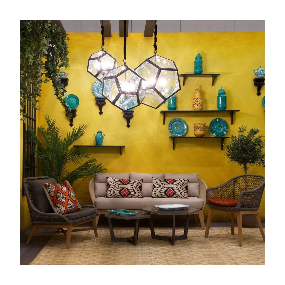 Sillón de teca y cuerda Alháquime