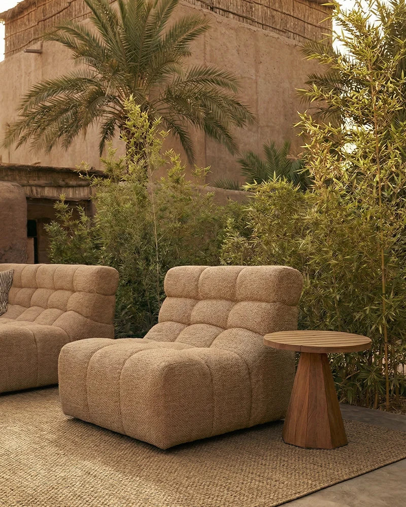 Sillón modular de exterior de olefina reciclada Chopin