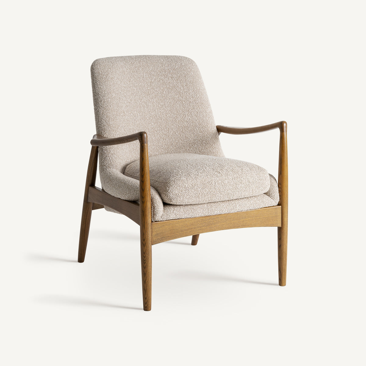 Sillón tapizado beige Kaštela