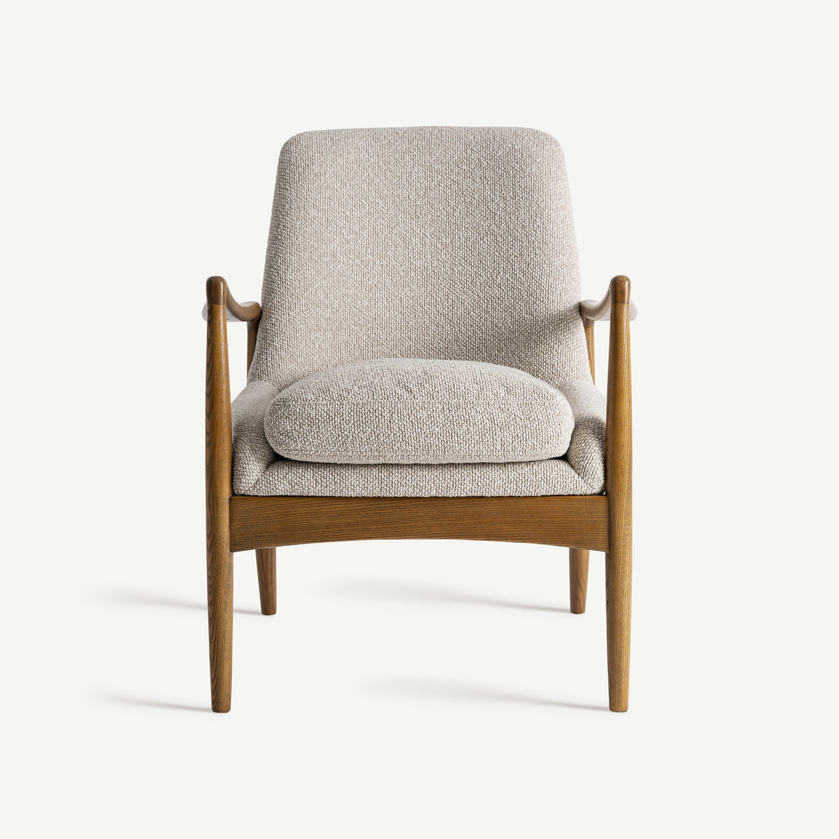 Sillón tapizado beige Kaštela
