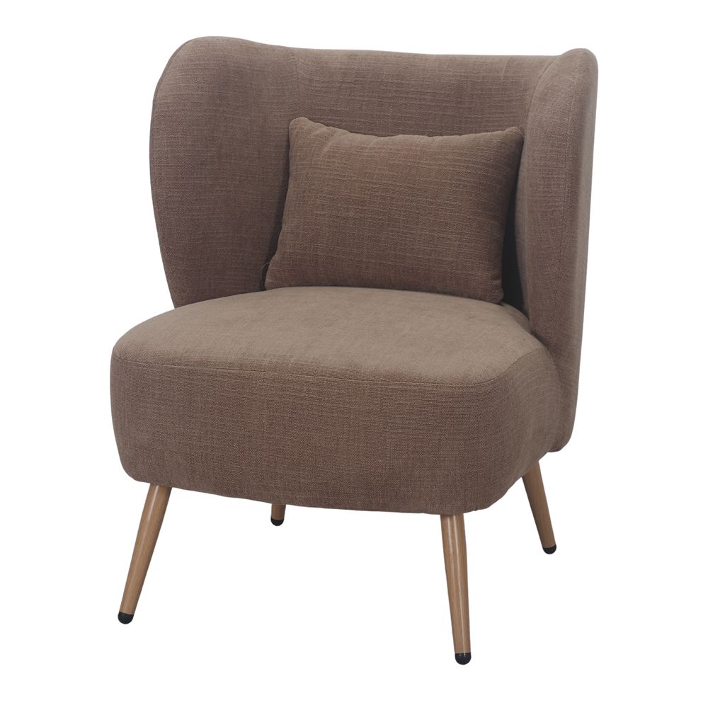 Sillón tapizado con patas de aguja Joel