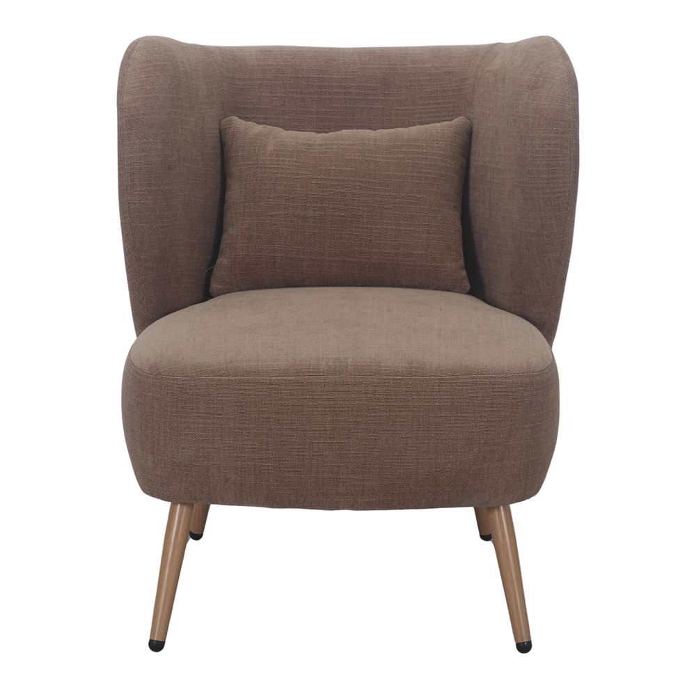 Sillón tapizado con patas de aguja Joel