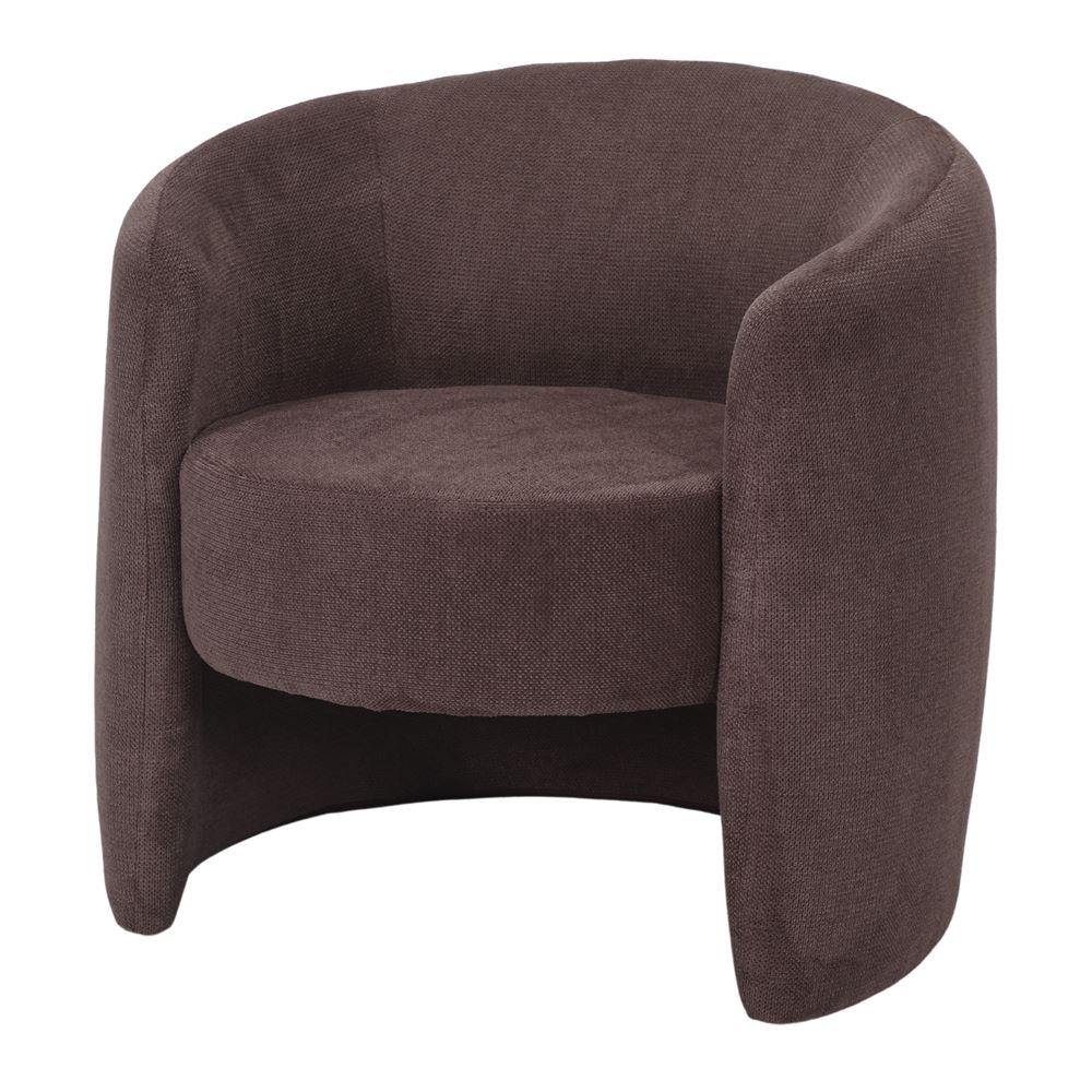 Sillón tapizado curvo Diphda