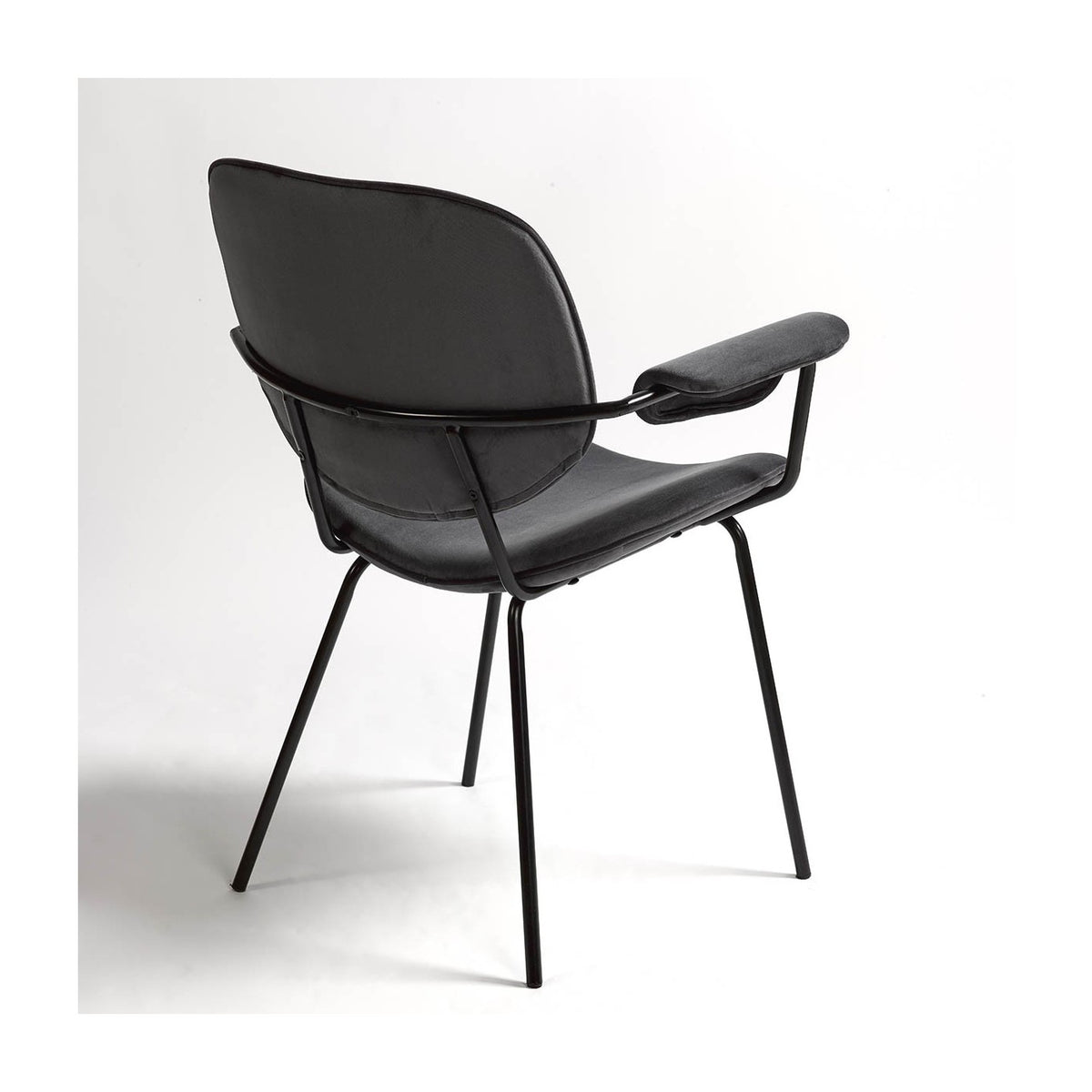Set de 2 sillones tapizados gris oscuro Ferreirola