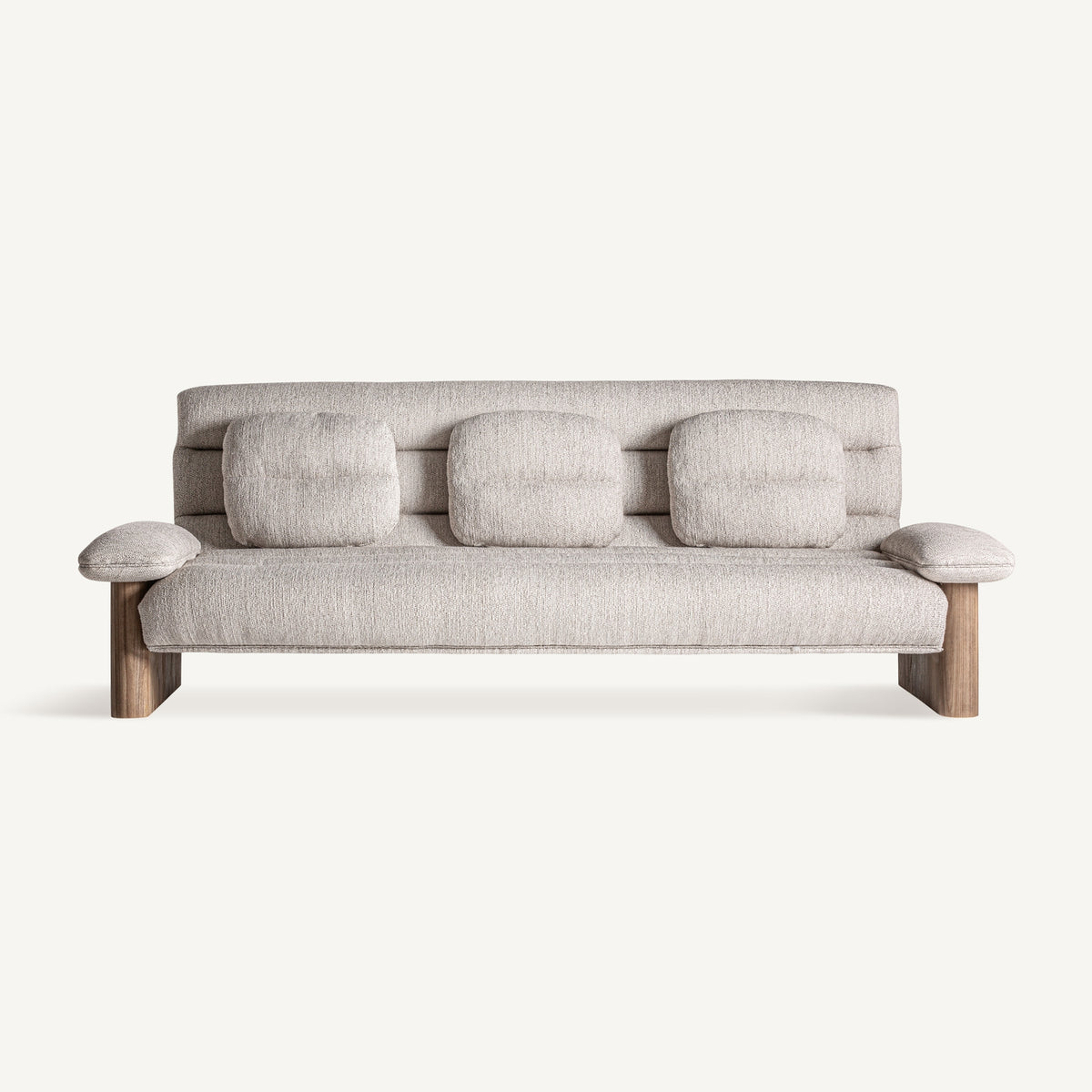 Sofá de olmo y poliéster Porquerolles 235 cm