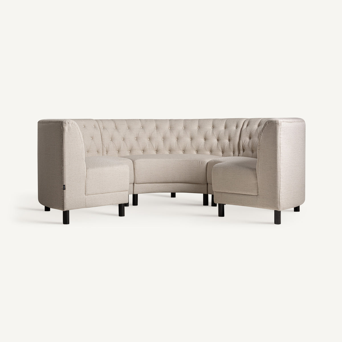 Sofá modular de pino y poliéster Sète 176 cm