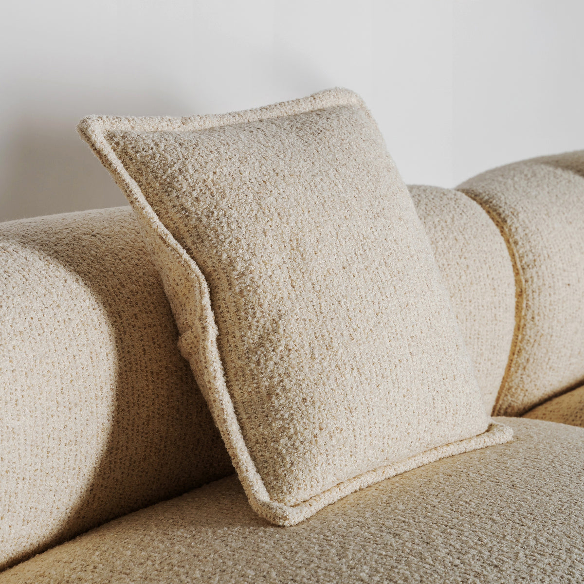 Sofá modular tapizado beige Bastia