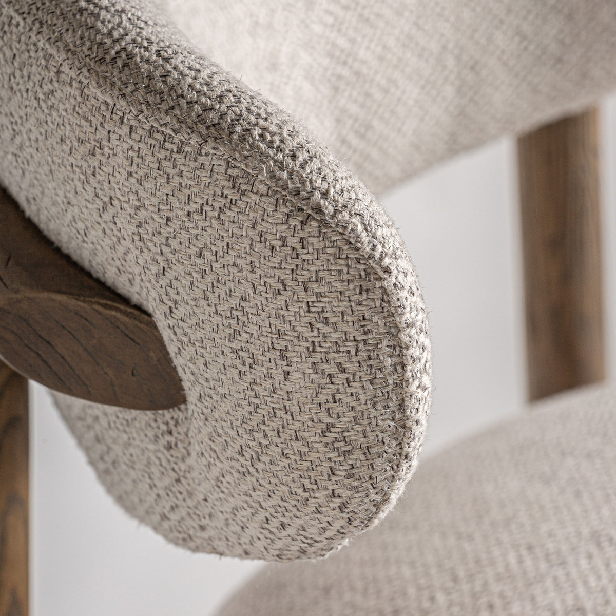 Taburete alto de fresno Valbonne beige 96 cm
