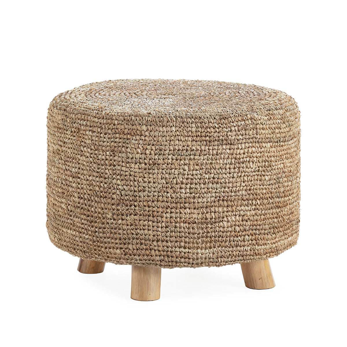 Taburete de sisal y madera Carcassonne