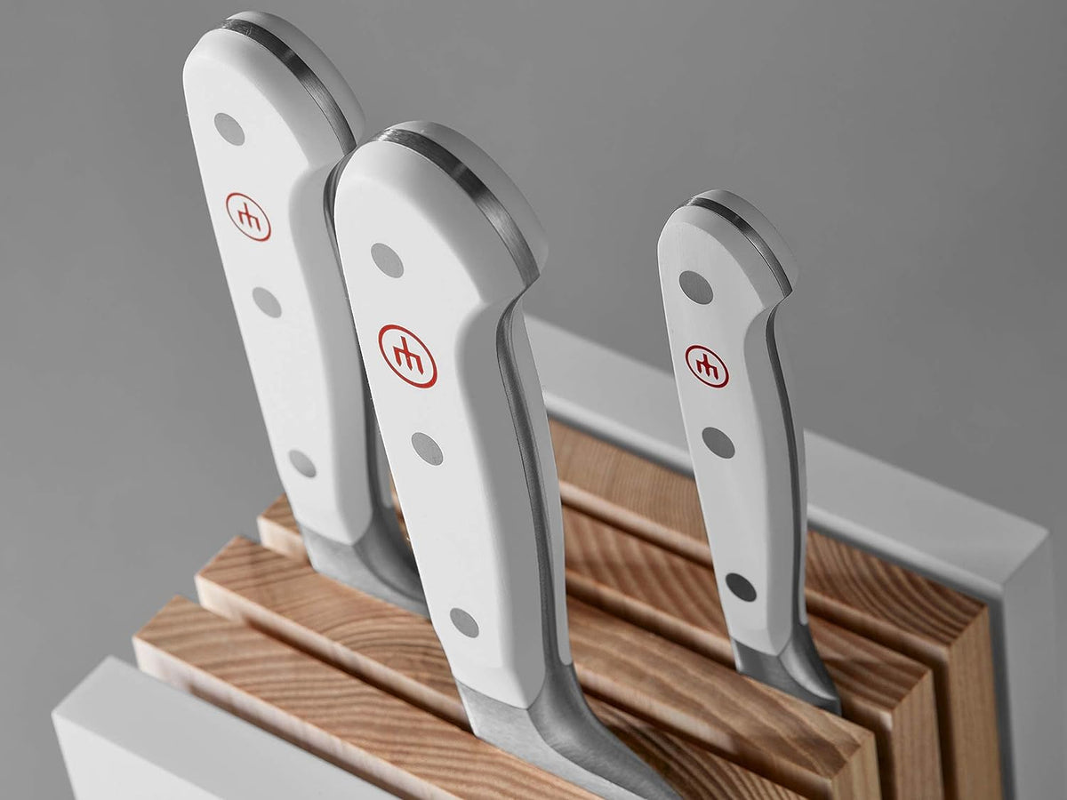 Taco Wüsthof Classic White 5 Piezas Santoku - #pino_y_jacaranda#