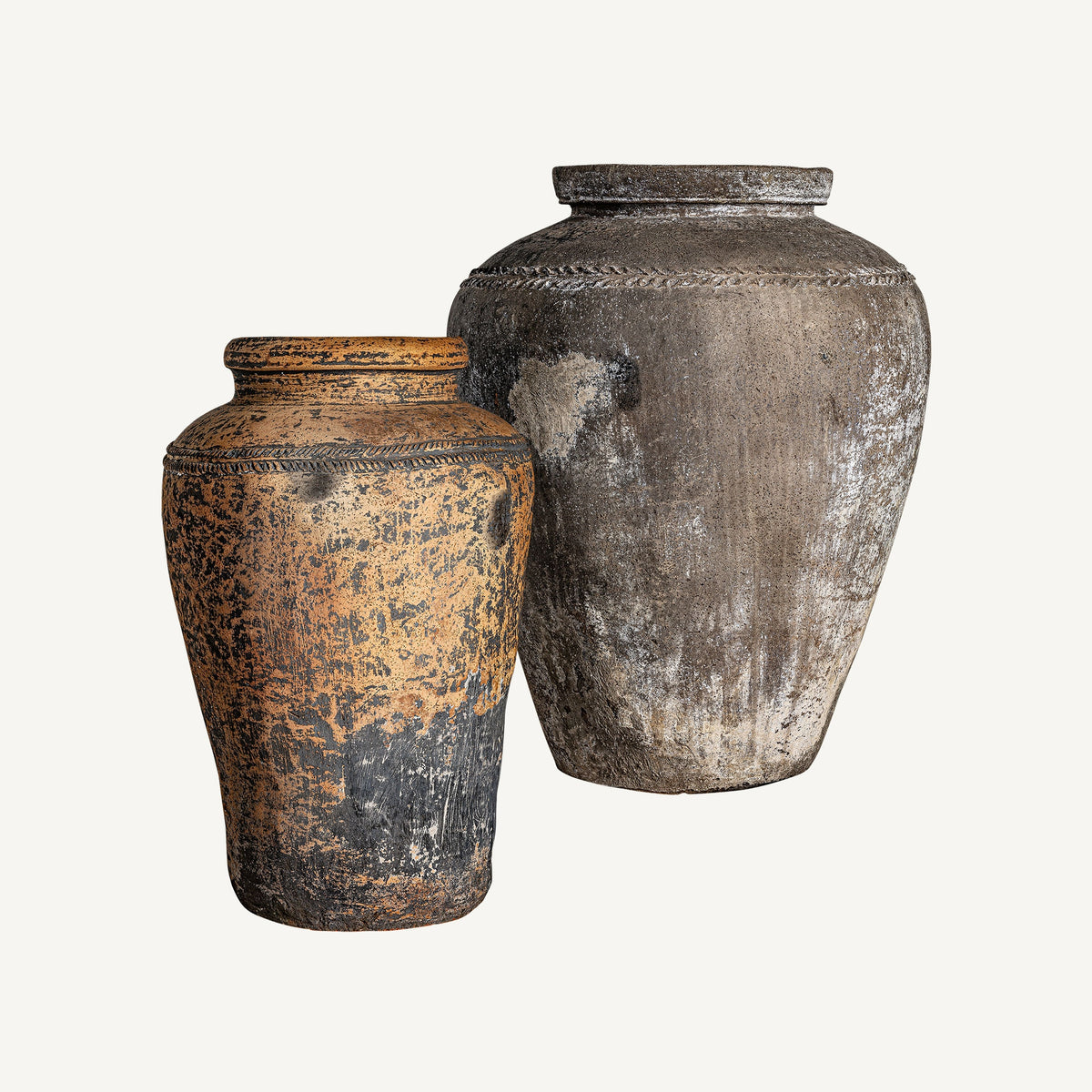 Tinaja de terracota multicolor Valras
