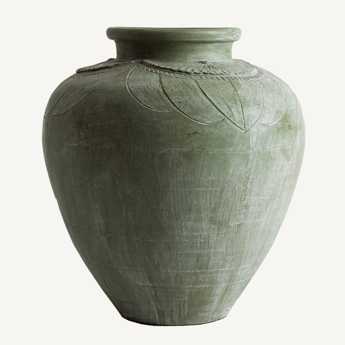 Tinaja de terracota verde Mèze
