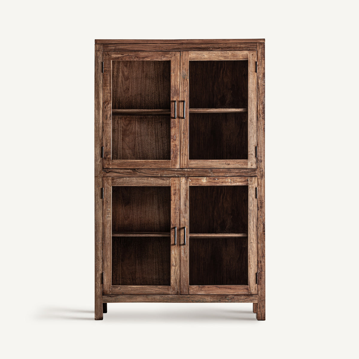 Vitrina de madera recuperada y hierro Zonza