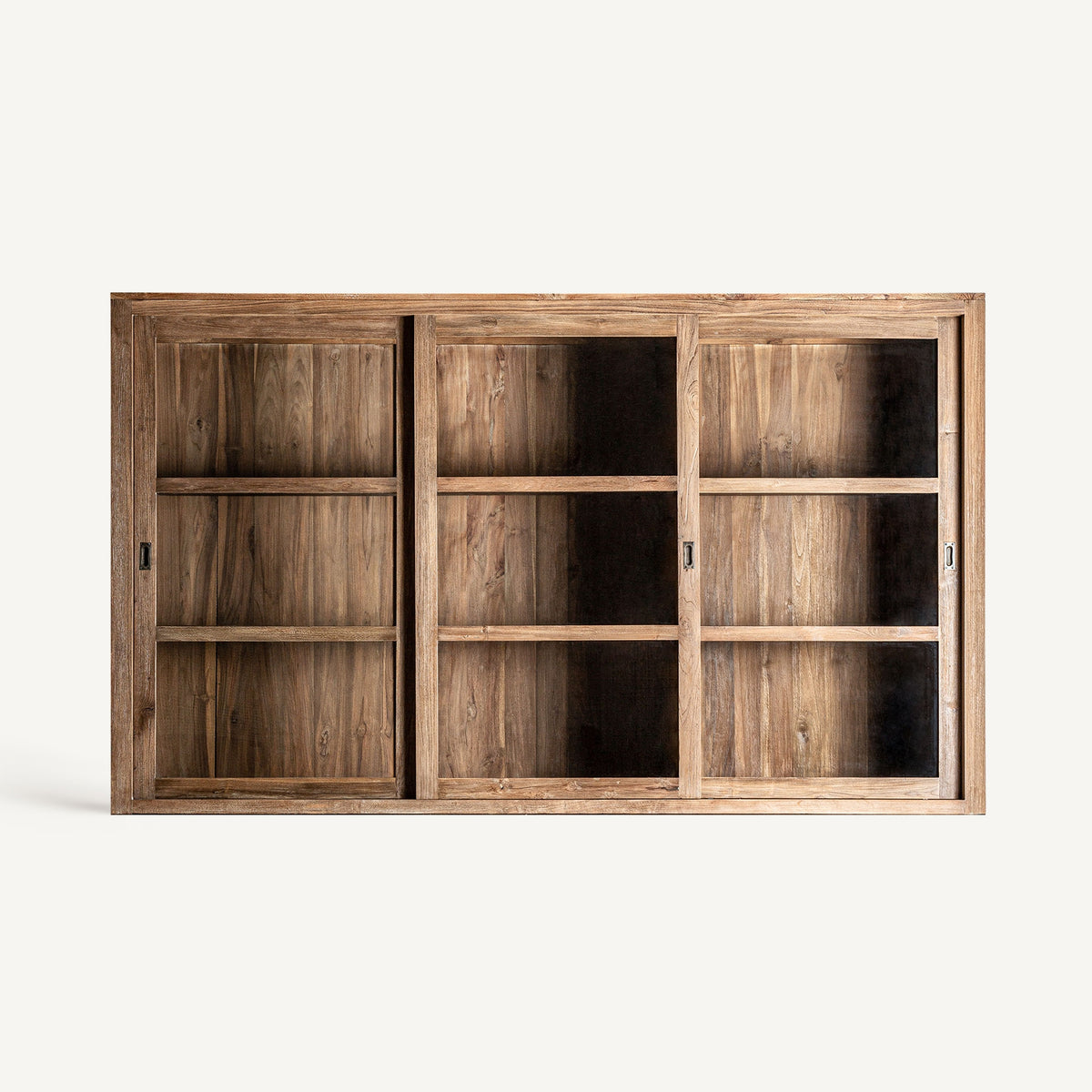 Vitrina de teca reciclada Tizzano ancha