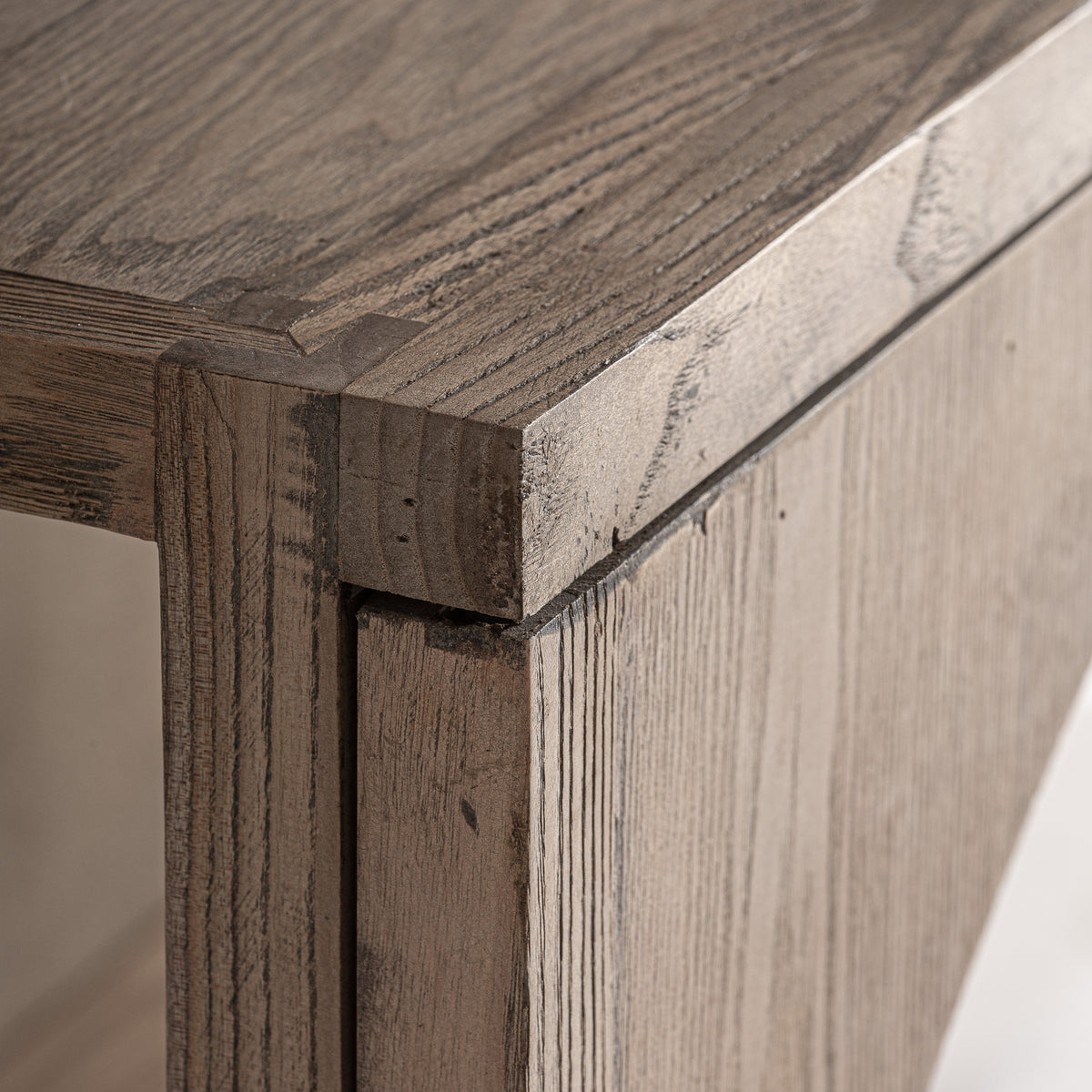 Vitrina modular de olmo y cristal Podgora