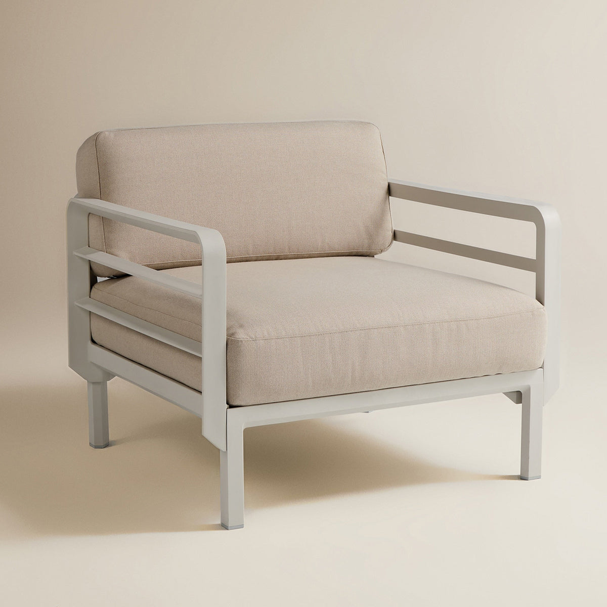 Set lounge Maximo con 2 sillones y mesa de centro Nardi – Sillón Maximo, hueso