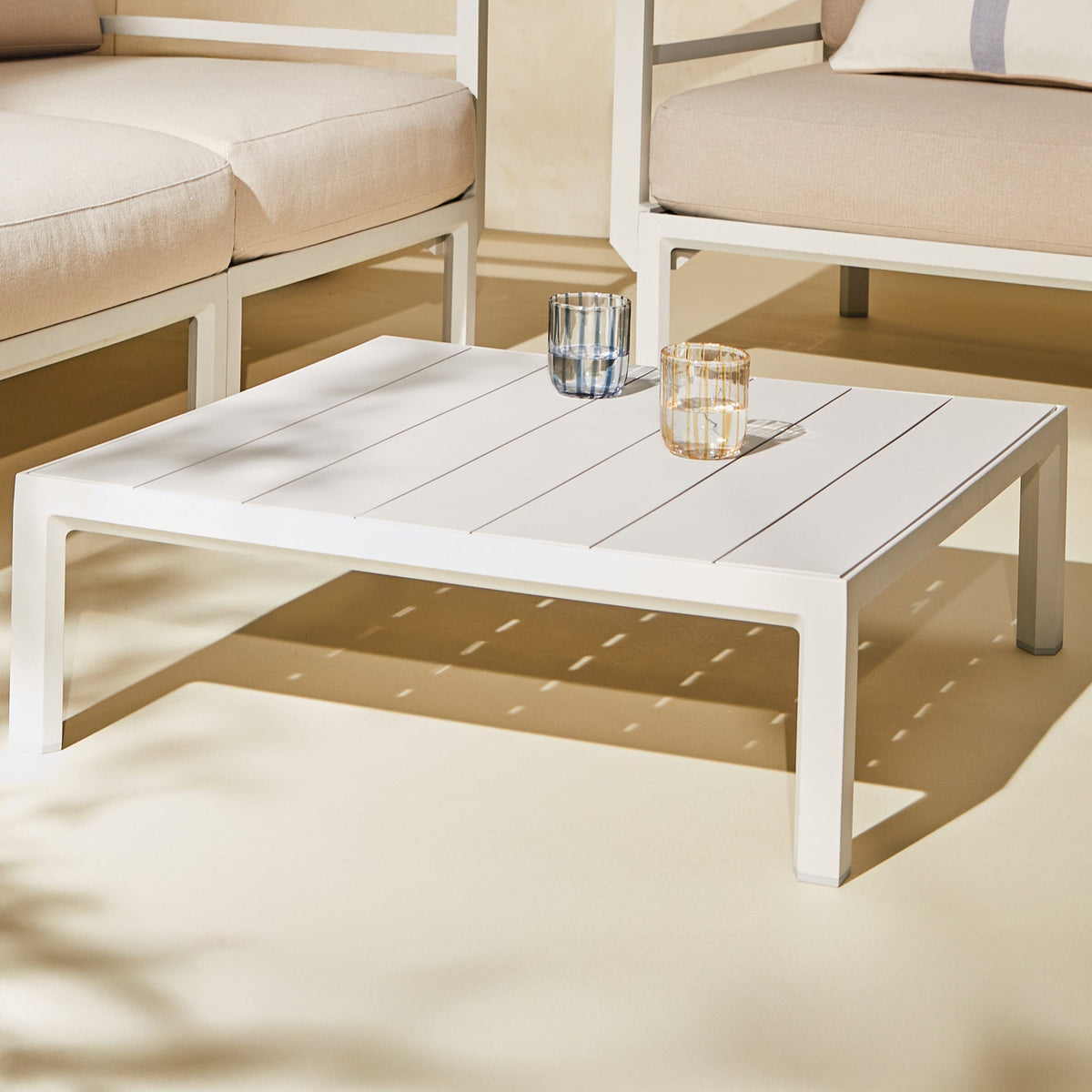 Set lounge Maximo con 2 sillones y mesa de centro Nardi – Mesa de centro Maximo, hueso