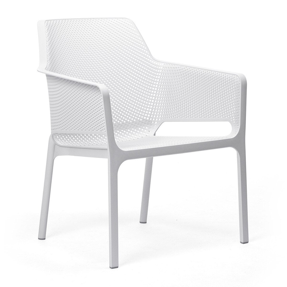 Set de butacas Net Relax y mesa baja Net Nardi – Butaca Net Relax, blanco
