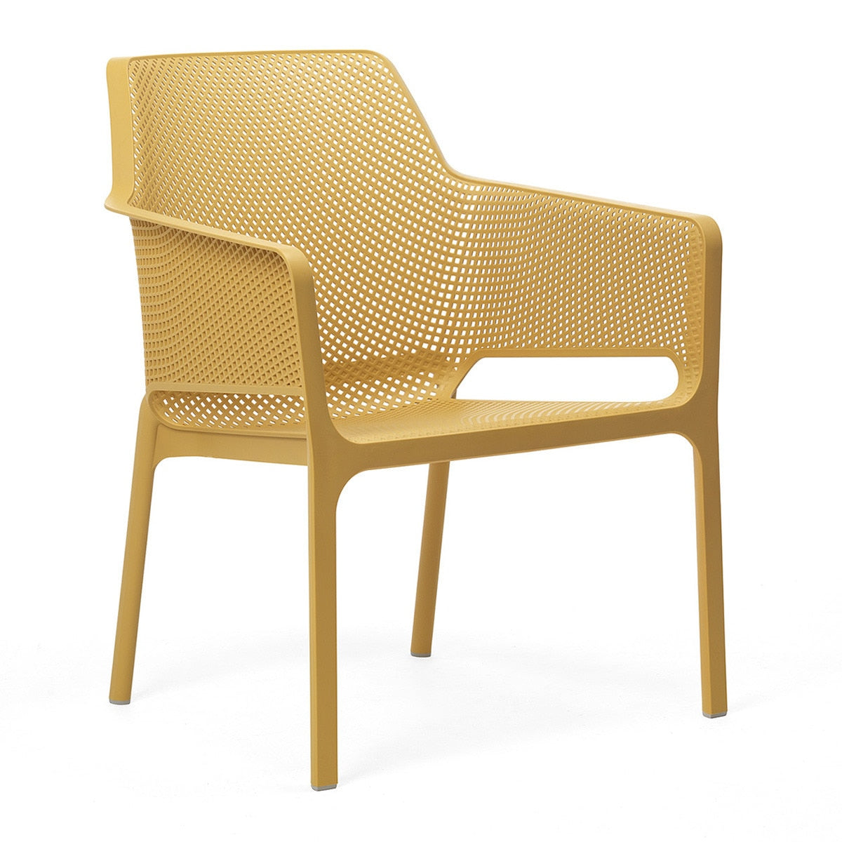 Set de butacas Net Relax y mesa baja Net Nardi – Butaca Net Relax, mostaza