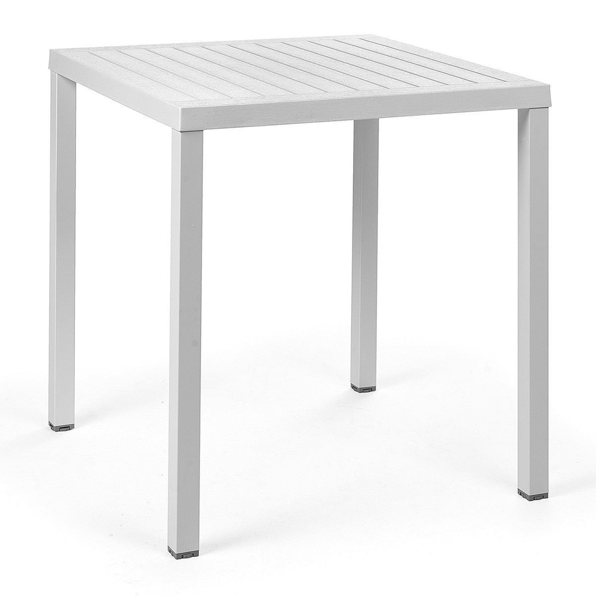 Set de mesa Cube y sillones Net Nardi – Mesa Cube 70 x 70, blanco