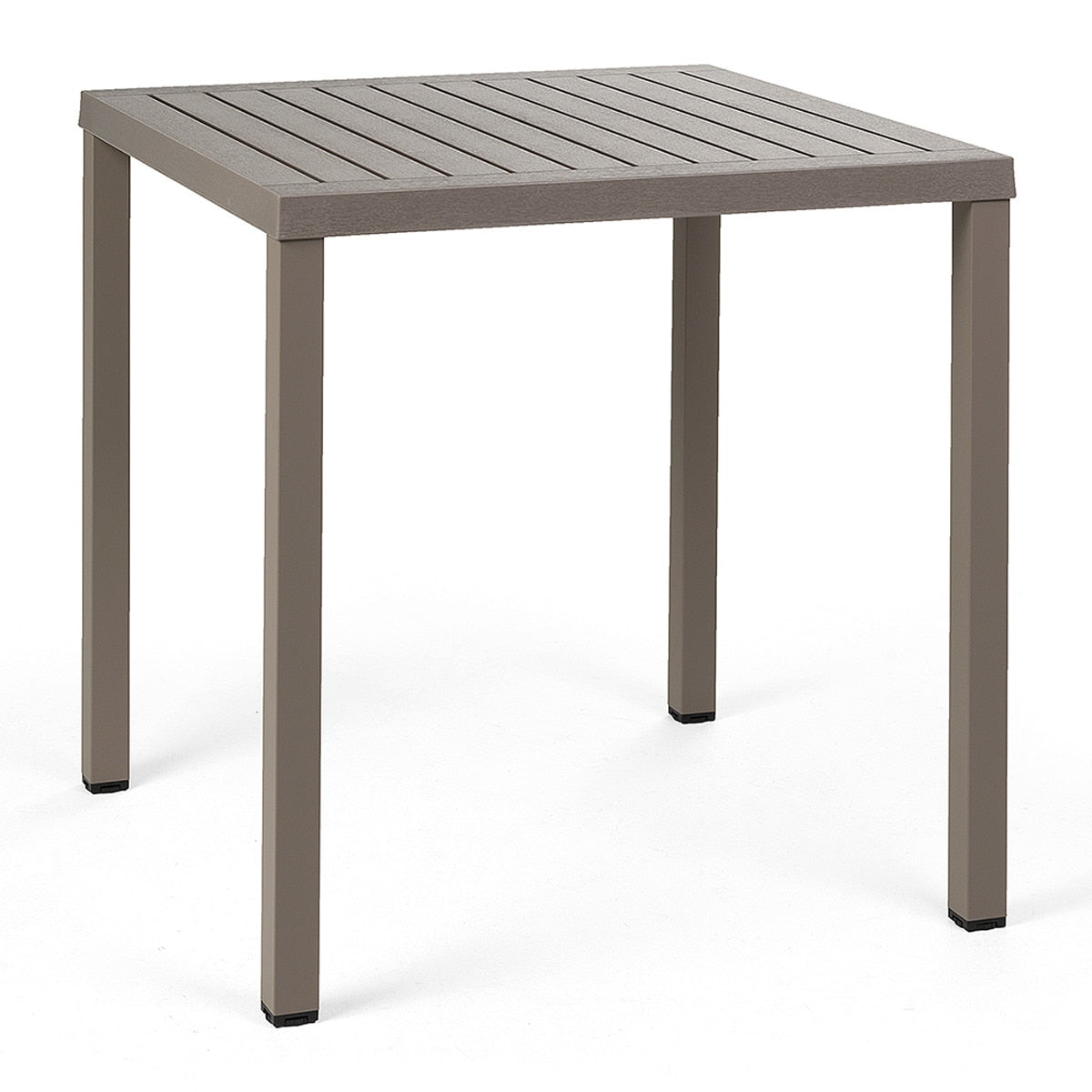 Set de mesa Cube y sillones Net Nardi – Mesa Cube 70 x 70, topo