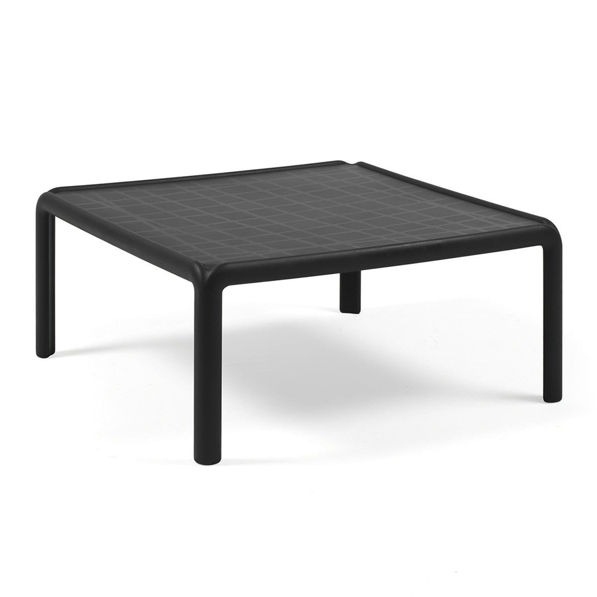 Set de sofá rinconera Komodo con puf y mesa de centro Nardi – Mesa de centro Komodo, antracita / gris oscuro