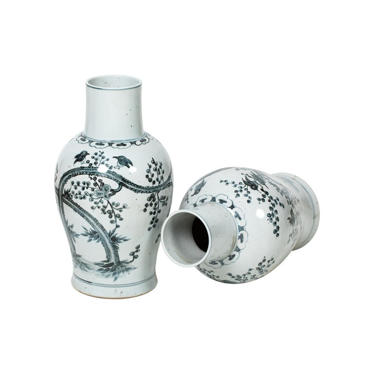 Jarrón de cerámica con motivos decorativos Liansong