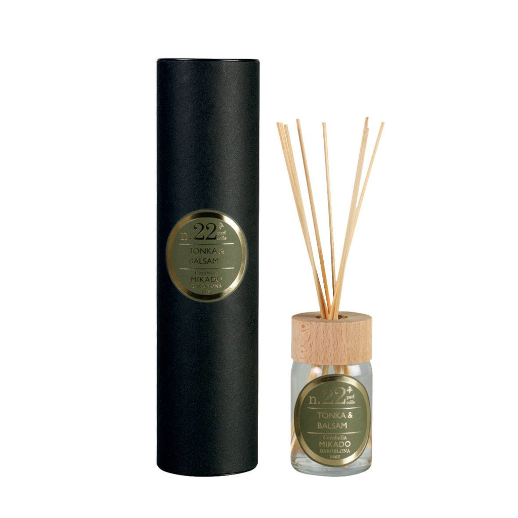 Ambientador en Sticks Cerabella Mikado 100 ml Aroma Tonka & Balsam - #pino_y_jacaranda#