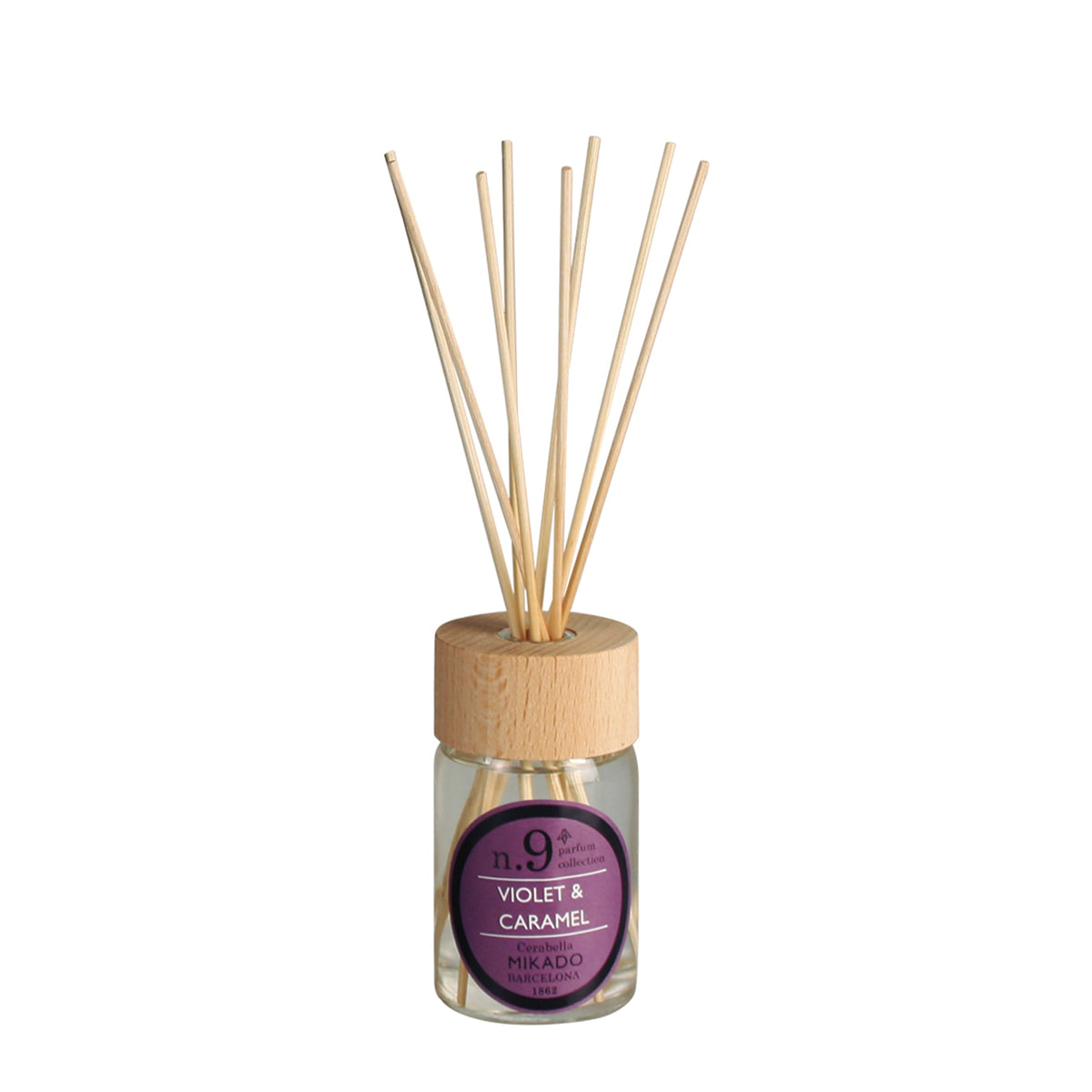Ambientador en Sticks Cerabella Mikado 100 ml Violet & Caramel - #pino_y_jacaranda#