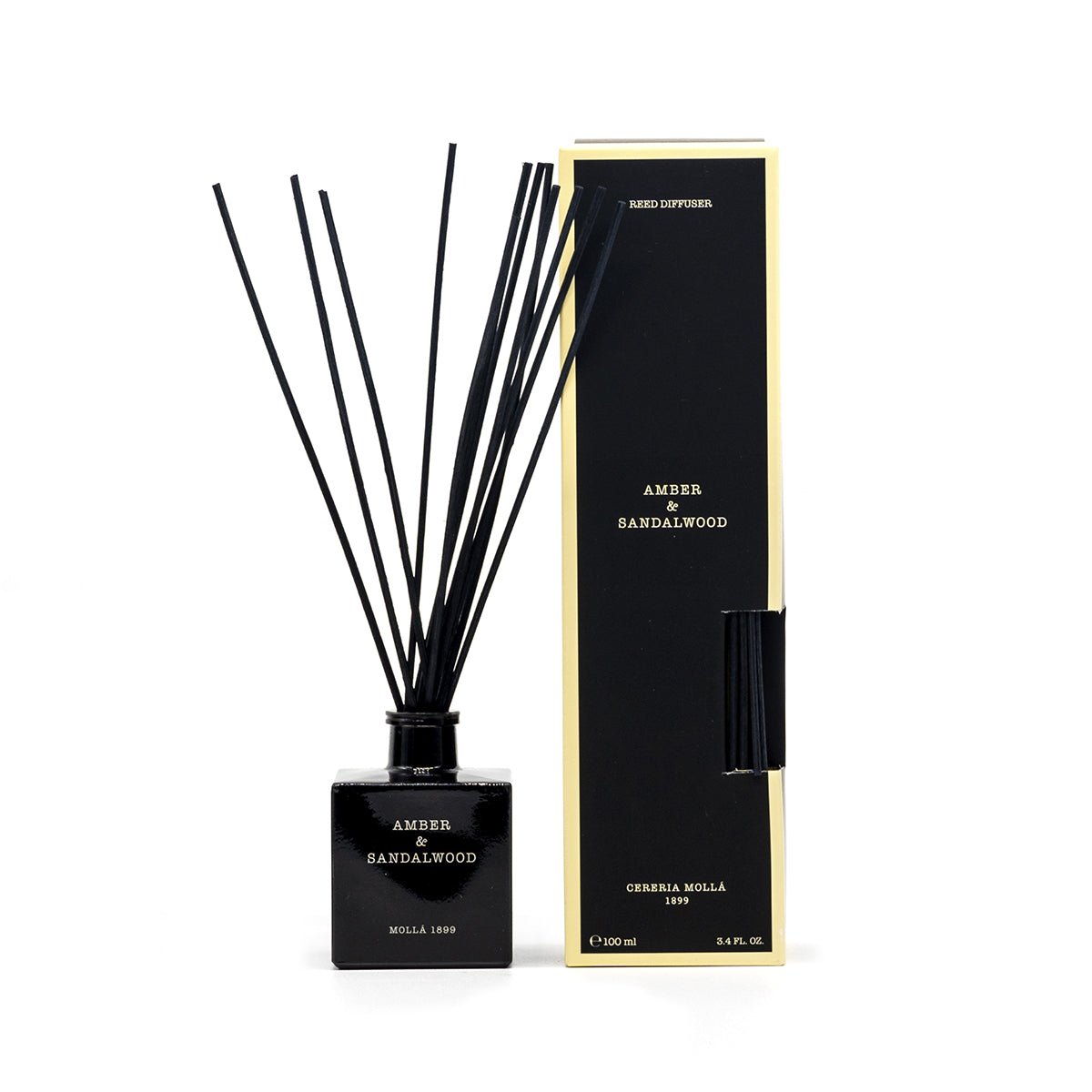 Ambientador en Sticks Mikado 100 ml Amber Sandalwood Premium - #pino_y_jacaranda#