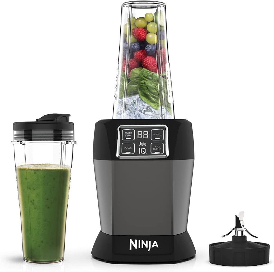 Batidora de vaso individual Ninja con Auto-iQ (1000W) BN495EU - #pino_y_jacaranda#