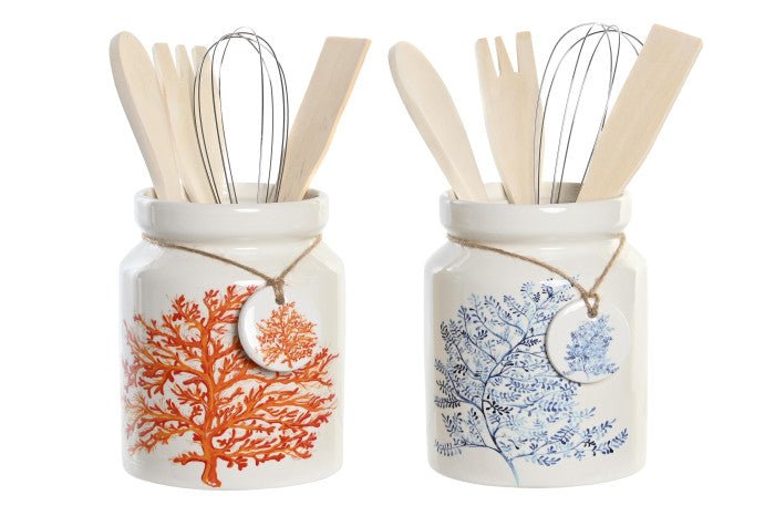 Bote de Utensilios Coral - #pino_y_jacaranda#