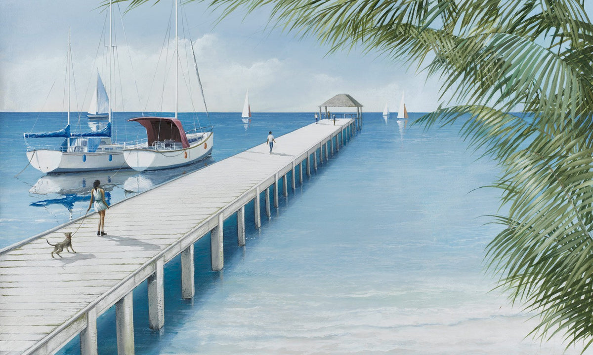 Cuadro Muelle sobre el Mar - #pino_y_jacaranda#
