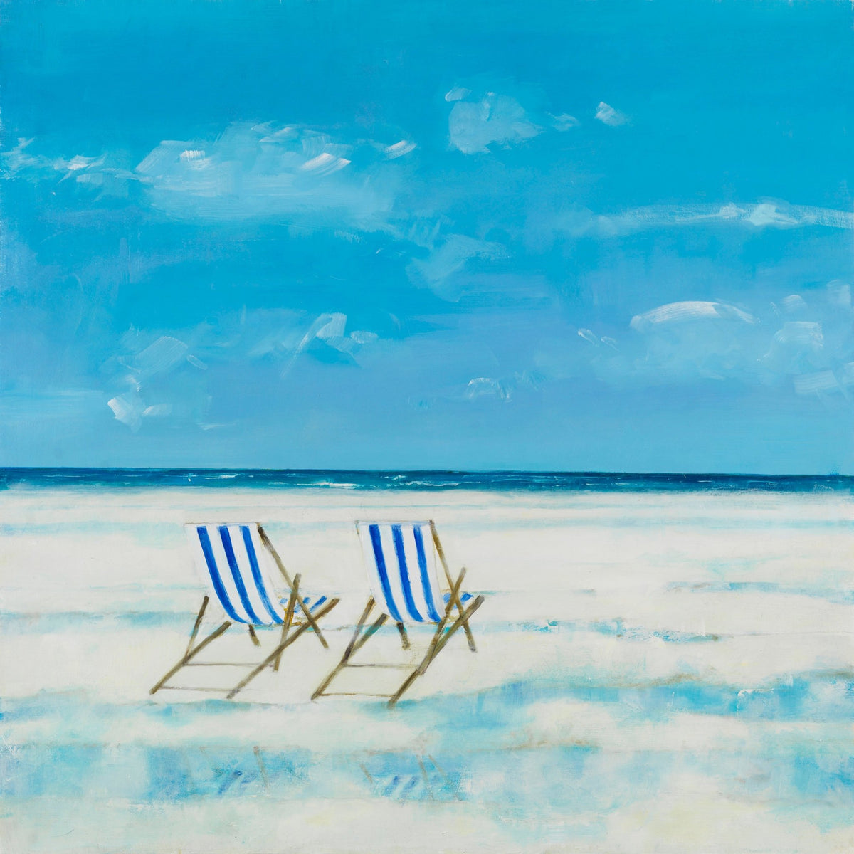 Cuadro Playa en Calma - #pino_y_jacaranda#