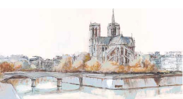Cuadro Puente de Notre Dame - #pino_y_jacaranda#