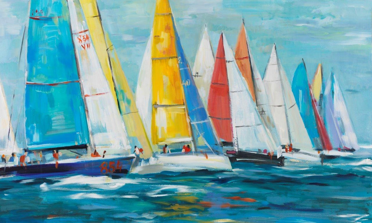 Sailboat Regatta Painting