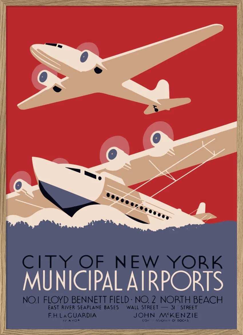 Lámina Airport New York - #pino_y_jacaranda#