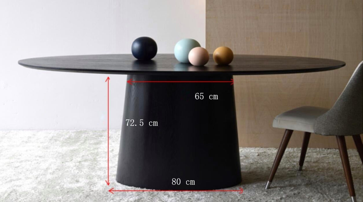 Mesa de Comedor Ovalada Chelva - #pino_y_jacaranda#