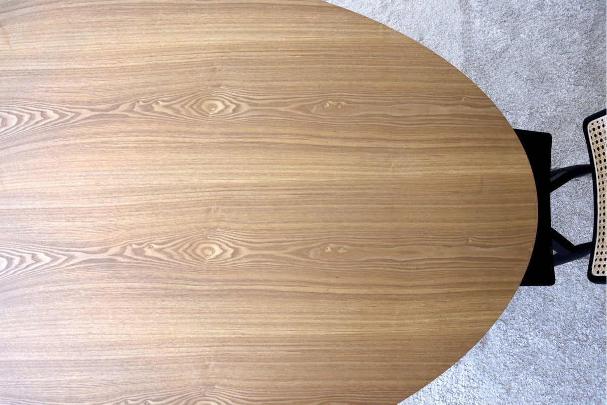 Mesa de Comedor Ovalada Chelva - #pino_y_jacaranda#