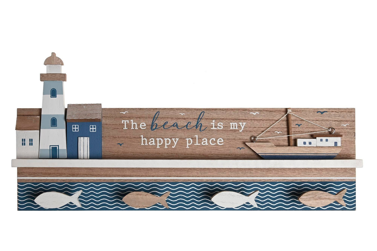 Perchero Happy Place - #pino_y_jacaranda#