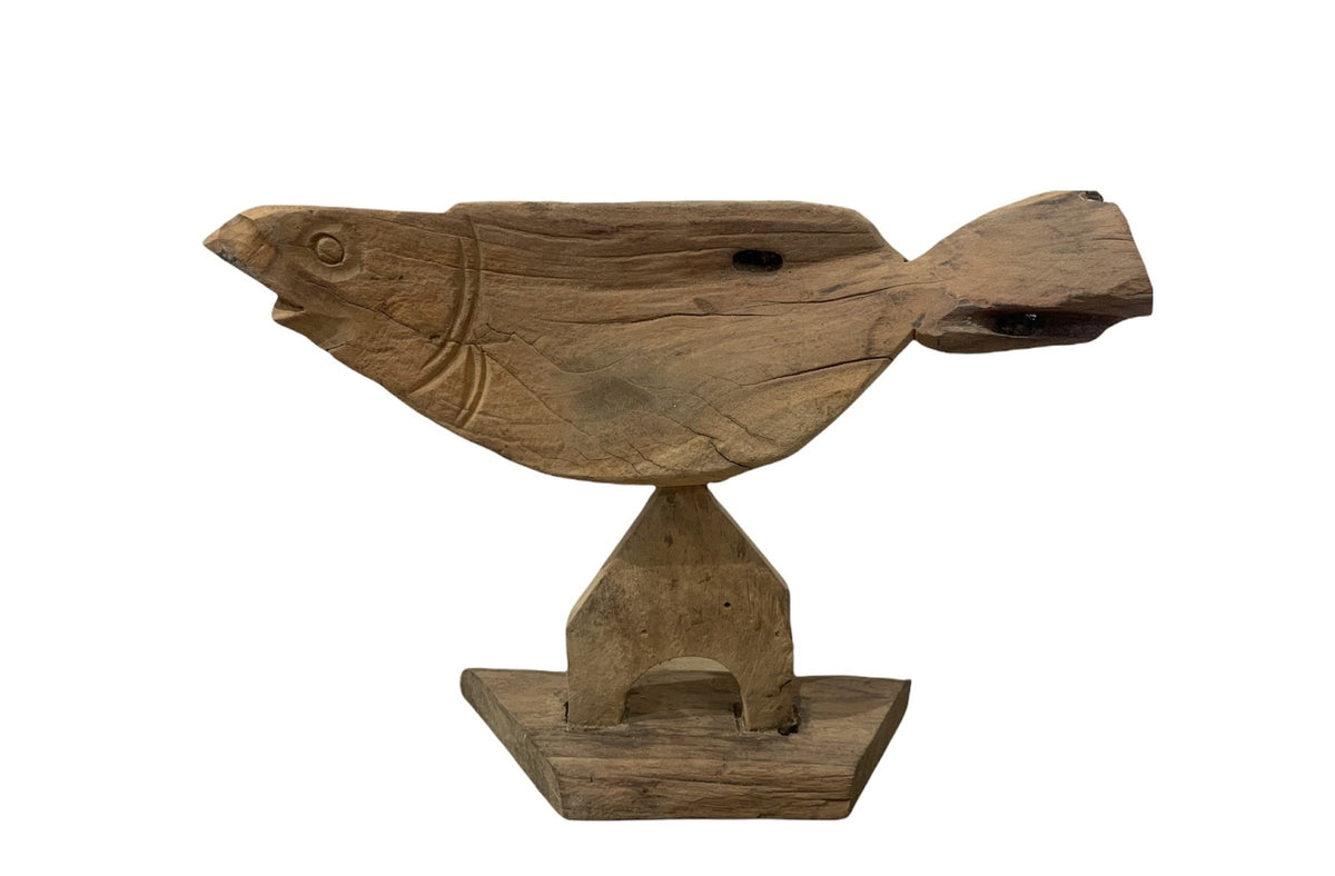 Pez de Madera de Teca - #pino_y_jacaranda#