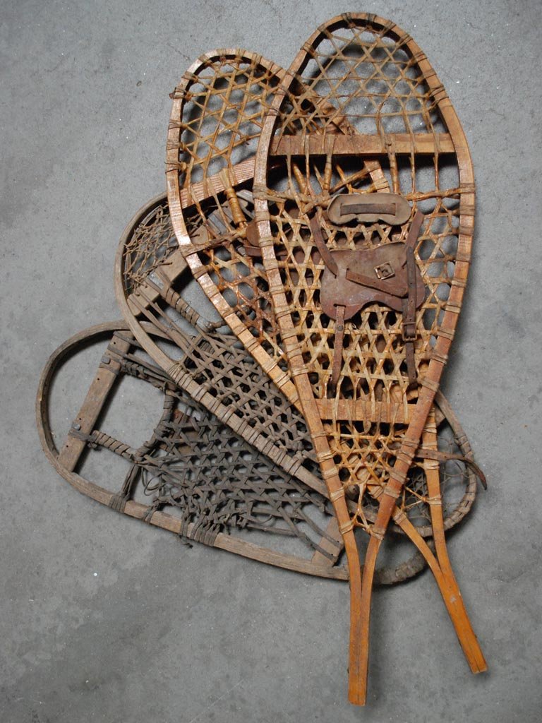 Original Antique Snowshoes Pino & Jacaranda