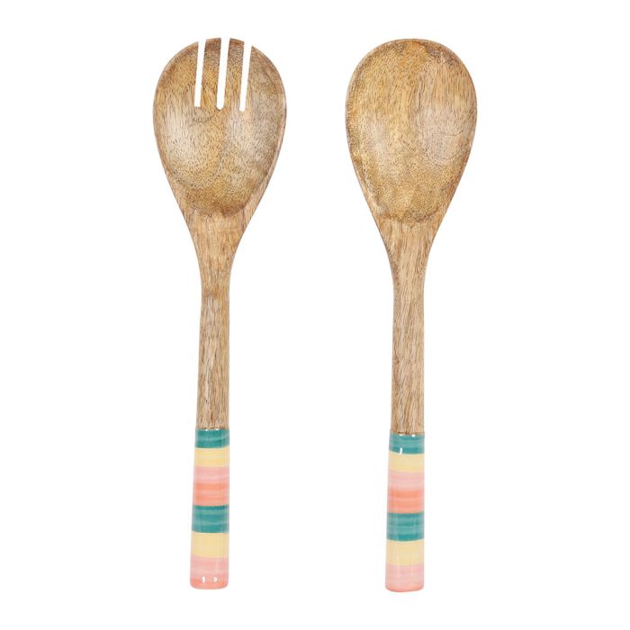 Set de 2 Cubiertos para Ensalada Arcoiris - #pino_y_jacaranda#