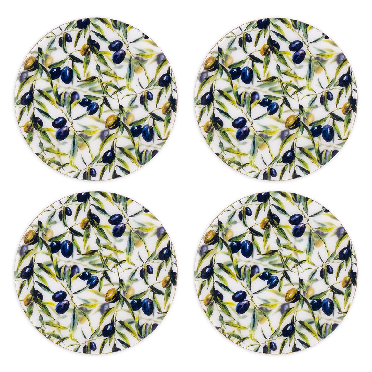 Set de 4 Posavasos Oliva - #pino_y_jacaranda#