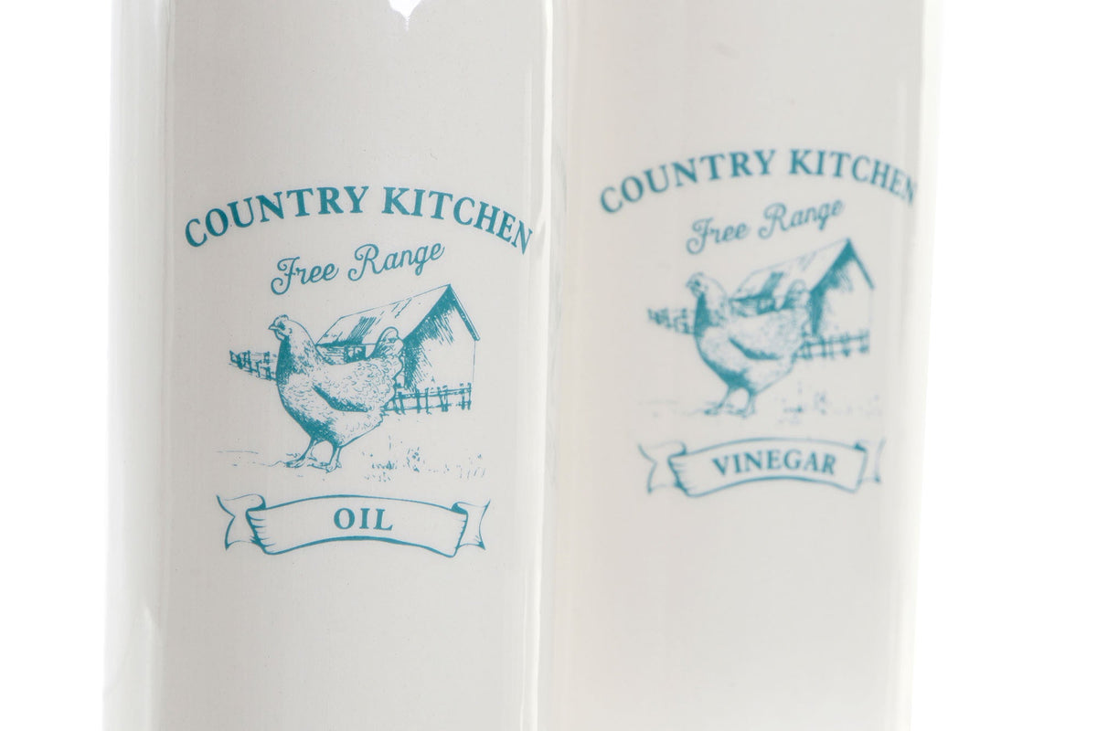 Set de Aceitera y Vinagrera Country - #pino_y_jacaranda#