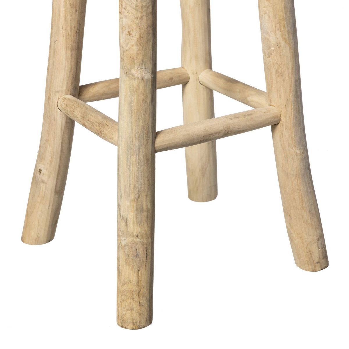 Taburete Redondo Elbow - #pino_y_jacaranda#