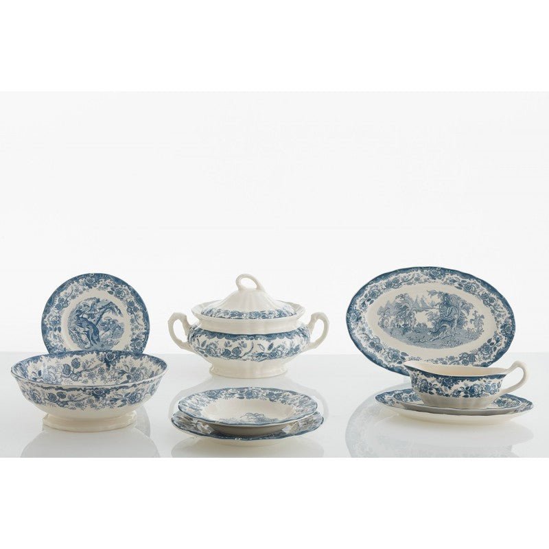 Vajilla La Cartuja de Sevilla Colección Ceilán 42 Piezas - #pino_y_jacaranda#
