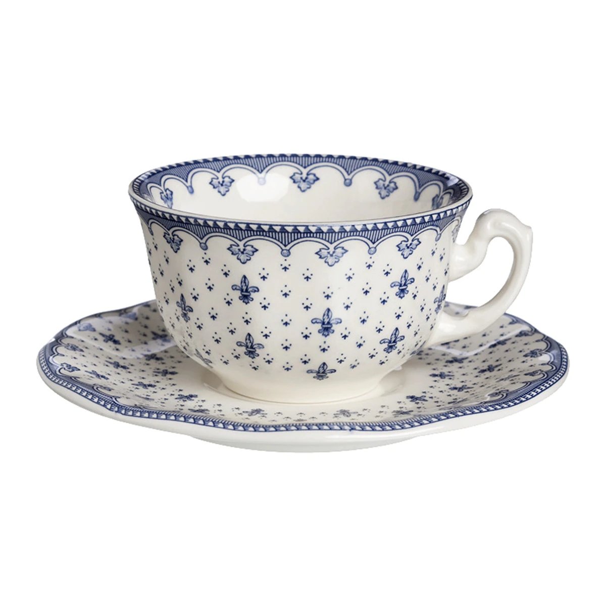 Vajilla La Cartuja de Sevilla Colección Flor de Lis Azul - #pino_y_jacaranda#